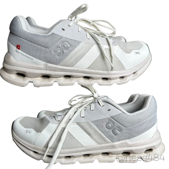 ON Cloud 5 Women's Running Shoes White Light Grey/WHITE Size 10 W US - Picture 1 of 6